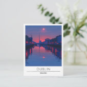 ダブリンアイルランド旅行の夜 ポストカード (スタンド正面)