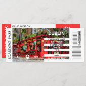 ダブリンアイルランド機搭乗券ゲットウェイ 招待状 (正面/裏面)
