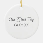 ダブリンアイルランド水彩クリスマス セラミックオーナメント (裏面)