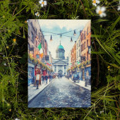 ダブリンアイルランド水彩絵葉書 招待状