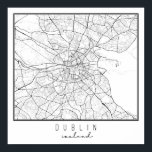 ダブリンアイルランド通りの地図 ポスター<br><div class="desc">ダブリンアイルランド通りの地図</div>