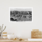 ダブリンアイルランド1930年のGuinness barge on Liffey ポスター (キッチン)