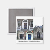 ダブリンアイルランド、アンティークドアウェイズ マグネット (正面/裏面)