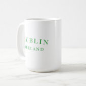 ダブリンアイルランド コーヒーマグカップ (正面左)