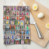 ダブリンキッチンタオルの100レインボードア キッチンタオル (四つ折り)