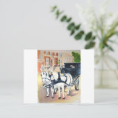 ダブリンキャリッジでセントスティーブンズグリーンを通過 ポストカード (スタンド正面)