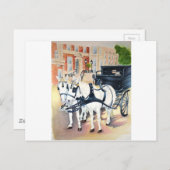 ダブリンキャリッジでセントスティーブンズグリーンを通過 ポストカード (正面/裏面)