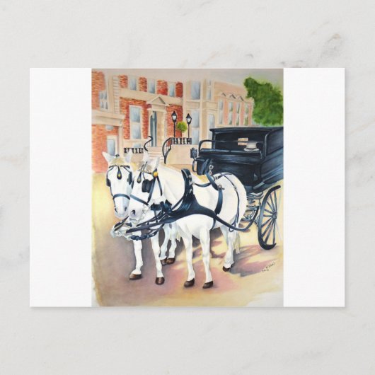 ダブリンキャリッジでセントスティーブンズグリーンを通過 ポストカード (正面)