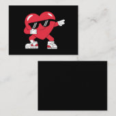 ダブリングハートおもしろギフトバレンタイン ノートカード (正面/裏面)