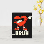 ダブリングハートサングラス...おいしい メモ 面白いバレンタイン カード (黄色い花)