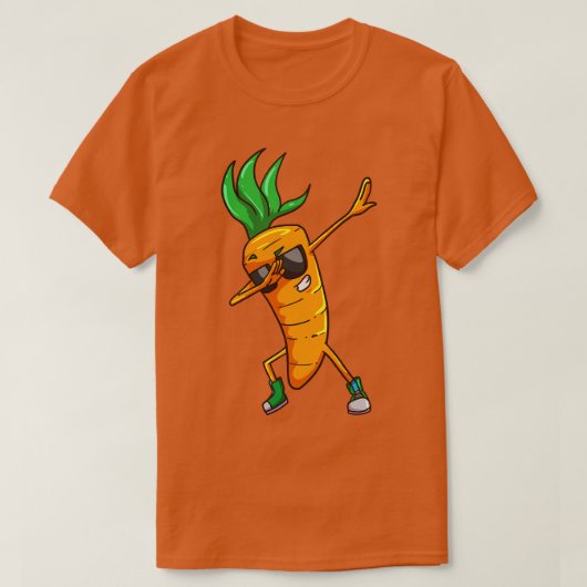 ダブリング野菜の人参 Tシャツ (デザイン正面)