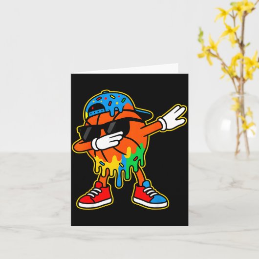 ダブリング バスケットボール アイス クリーム ドリップ ボーイズ バスケットボール カード (黄色い花)