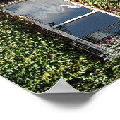 ダブリンタウンハウスウィンドウズ&登山アイビー ポスター (角)