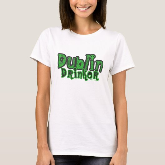 ダブリンドリンカーレディメンズ Tシャツ (正面)