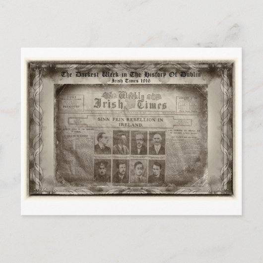 ダブリン史上最も暗い1週間 ポストカード (正面)