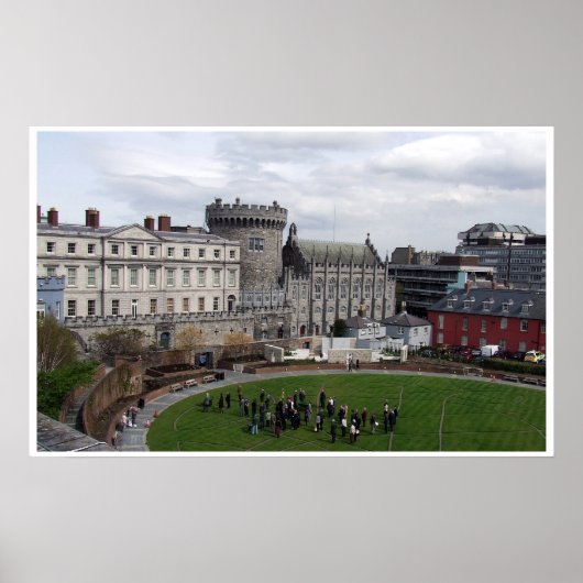 ダブリン城：ダブリンシティーアイルランド ポスター (正面)