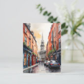 ダブリン水彩画 ポストカード (スタンド正面)