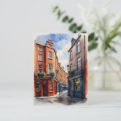 ダブリン水彩画 ポストカード (スタンド正面)