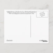 ダブリン湾プールベグ灯台 ポストカード (裏面)