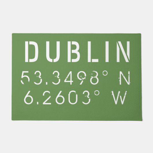 ダブリン経度 ドアマット (正面)