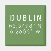 ダブリン経度 マグネット (正面)