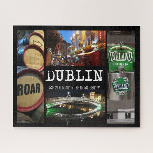 ダブリン2のビュー、GPS座標 ジグソーパズル (横)