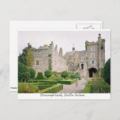 ダブリン・アイルランドのドリムナグ城。 ポストカード (正面/裏面)