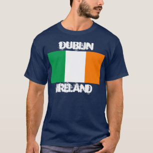 ダブリン、アイルランド国旗 Tシャツ