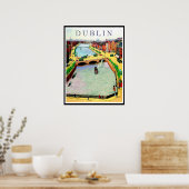 ダブリン、オコネル橋のリフィー川 ポスター (キッチン)