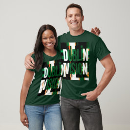 ダブリン・ビジョン・グリッチ・聖パトリックの日 Tシャツ