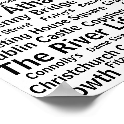 ダブリン ポスター (角)