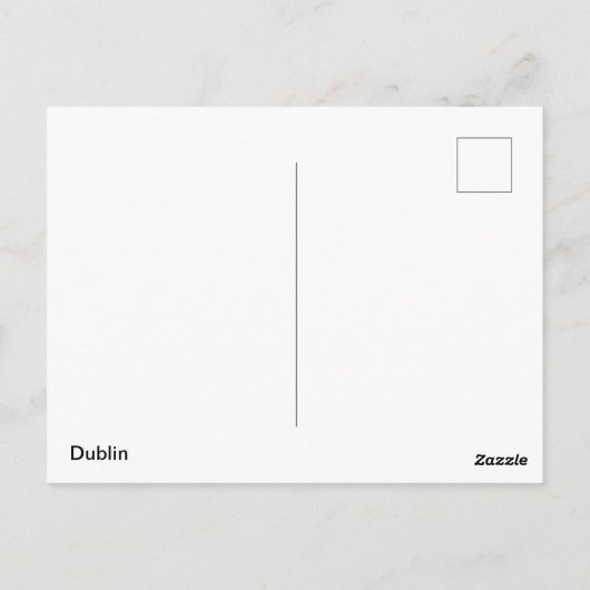 ダブリン ポストカード (裏面)