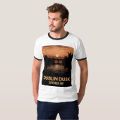 ダブリン+夕暮れ+グラフィック+Tシャツ+メンズ Tシャツ (正面フル)