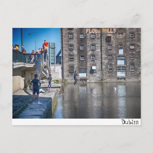ダブリン/大運河 ポストカード (正面)