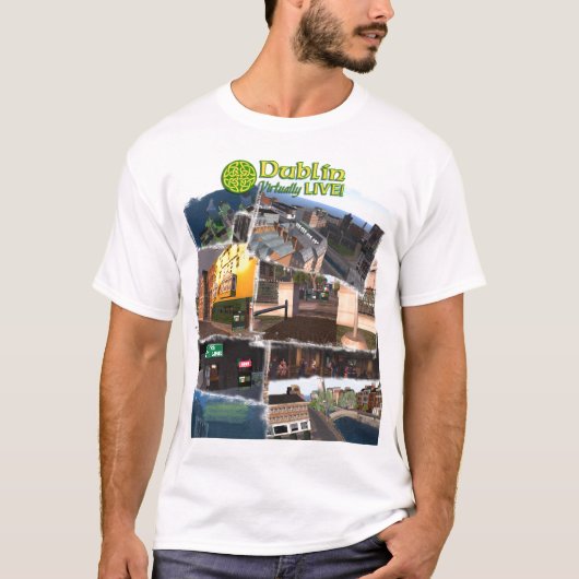 ダブリンVLのモンタージュのイメージ Tシャツ (正面)