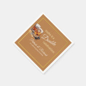 ダブルお祝いブラウンウイスキー スタンダードカクテルナプキン (角)