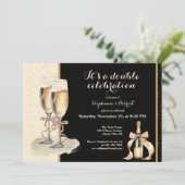 ダブルお祝い金ゴールドシャンパンパーティー 招待状 (スタンド正面)
