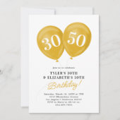 ダブルお誕生日パーティー 招待状 (正面)