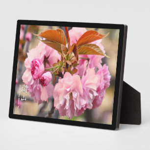 ダブルさくらんぼの花:寒山 フォトプラーク