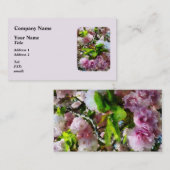 ダブルさくらんぼ花 名刺 (正面/裏面)