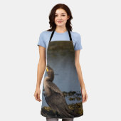ダブルの鵜 エプロン (着用した状態)