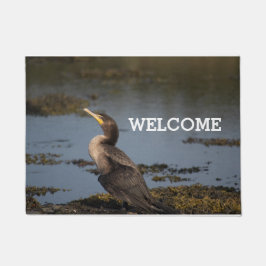 ダブルの鵜 ドアマット