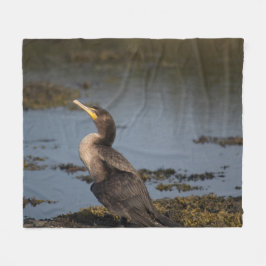 ダブルの鵜 フリースブランケット