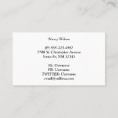 ダブルの鵜 名刺 (裏面)