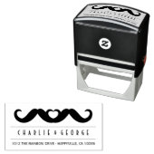 ダブルひげ愛ゲイ結婚の自己インクスタンプ セルフインキングスタンプ (インサイチュ)