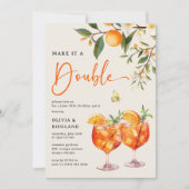 ダブルアペロルスピリッツのジョイント誕生日 招待状 (正面)