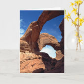 ダブルアーチカード カード (黄色い花)