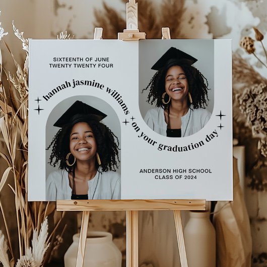 ダブルアーチフォトガール卒業ポスター ポスター