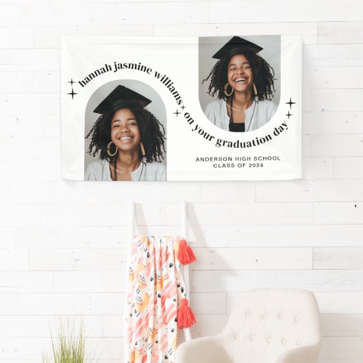 ダブルアーチフォトガール卒業ポスター 横断幕 (インサイチュ)