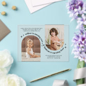 ダブルアーチフォトジョイント誕生日招待状 アクリル招待状 (インサイチュ (ウェディング))